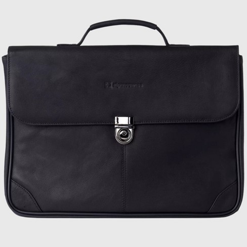 Alpine Swiss Business Portfolio Genuine Leather Briefcase Flap over Locking Case Target