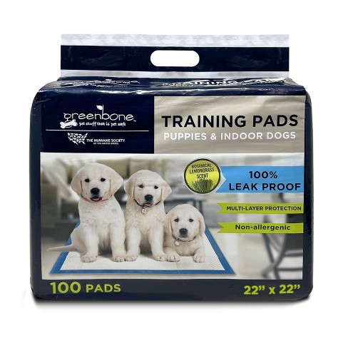 The Humane Society by Greenbone Training Pads for Puppies Indoor Dogs Leak Proof 100 Count