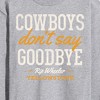 Men's - Yellowstone - Cowboys Don't Say Goodbye Long Sleeve Graphic T-Shirt - 2 of 4