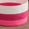 Zita Round Resin Woven Wicker Multi-Use Storage Basket with Handles - 18" x 18" x 15.7" - White-Gray - For Towel - 2 of 4