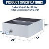 24"x24"x9.4" Divided Maple Syrup Evaporator Pan Stainless Steel With Thermometer &Valve - 2 of 4