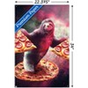 Trends International James Booker - Funny Space Sloth With Pizza Unframed Wall Poster Prints - 3 of 4