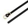 INSPIRE CHIC Women's Skinny Extra 8-Shaped Golden Buckle Holeless Waist Belts - 3 of 4