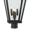 Minka Lavery Farmhouse Outdoor Post Light Fixture Coal 4-Light 28" Clear Glass for Exterior Barn Deck House Porch Yard Patio - 3 of 3