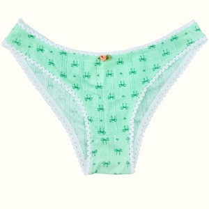 Milanblocks Pointelle Bikini Undie Cute Y2K Coquette Cotton - 1 of 4