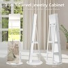 360-Degree Rotating Jewelry Armoire With Full-Length Mirror, LED Illumination, And Multi-Layer Storage - 3 of 4