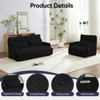 Mjkone Muti-Functional Folding Sofa Bed,Floor Sofa Bed Set,Lazy Sofa with Pillows,6 Position Adjustable Backrest - 2 of 4