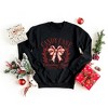 Simply Sage Market Women's Graphic Sweatshirt Coquette Candy Cane - 3 of 4