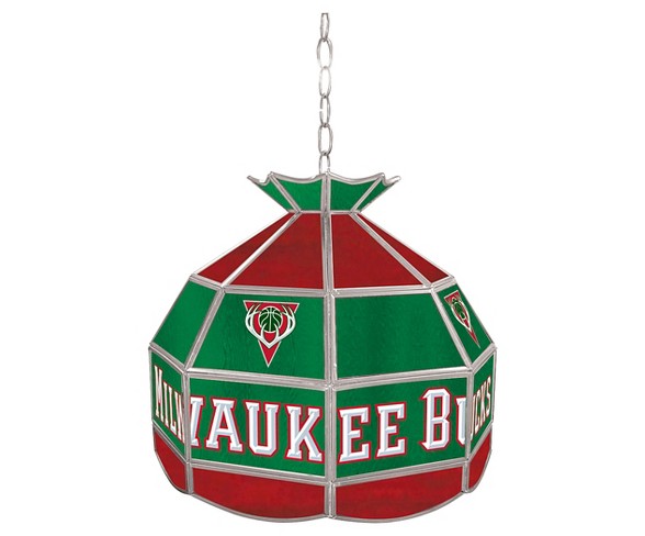 Milwaukee Bucks Tiffany Style Lamp - 16 inch