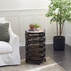 Farmhouse Metal Storage Cart Brown - Olivia & May: Utility Rolling Cart with 5 Drawers & 6 Shelves, Iron Construction - image 2 of 4