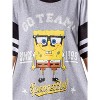Nickelodeon SpongeBob SquarePants Womens' Nightgown Sleep Pajama Shirt Grey - 3 of 4