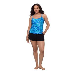 Trimshaper Women's Farrah Swim Romper with Pockets - 1 of 3