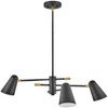 Lark Birdie 3 - Light Chandelier in  Black/Lacquered Brass - 3 of 4