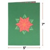 Paper Love  Poinsettia Flower Pop Up Christmas Card - 2 of 4