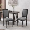 NicBex Vintage French Dining Chairs with Solid Wood Frame,Rustic Weathered Upholstered Kitchen Chairs,Living Room Chairs,Set of 2 - 3 of 4