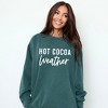 Simply Sage Market Women's  Garment Dyed Graphic Sweatshirt Hot Cocoa Weather - 2 of 4