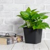 Naysaye 5PCS Square Nursery Plant Pot, 6.3” Width Garden Pots with Drainage Hole, Black, 6.3“*6.3”*5.5“ - 2 of 4