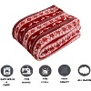 Elegant Comfort Super Soft Christmas Prints Blanket Home D¨¦cor, Warm Cozy Throws for Winter Bedding. - 4 of 4