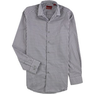Alfani Mens Gingham Button Down Dress Shirt - 1 of 1