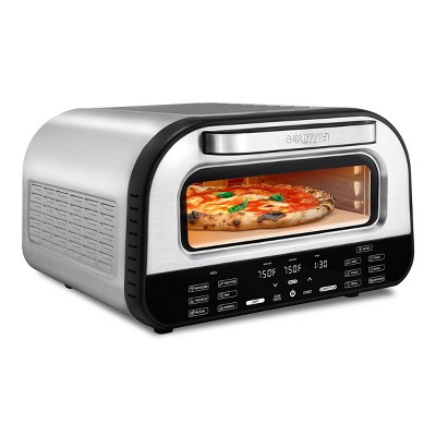 Gourmia All-In-One Indoor Pizza Oven, Toaster Oven, and Air Fryer w/ 6 Pizza Presets and 7 Cooking Functions: 1800W, Stainless Steel
