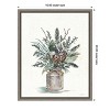 Amanti Art Seasonal Charm Greenery I (Christmas Vase) by Anne Tavoletti Canvas Wall Art Print Framed 16 x 20-in. - 4 of 4