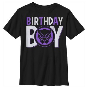 Boy's Marvel Birthday Boy Panther T-Shirt - 1 of 4