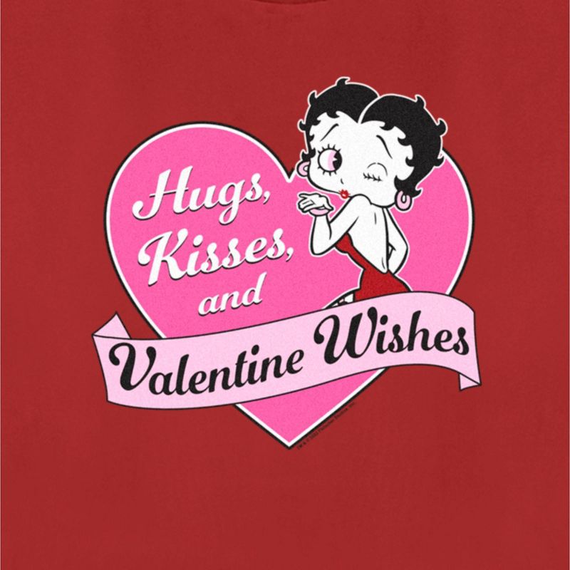 Women's Betty Boop Valentine Wishes T-Shirt, 2 of 5