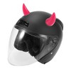 Unique Bargains Car Motorcycle Bull Horn Style Helmet Decoration Suction Cup 2 Pieces - 3 of 4