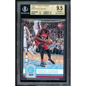 Pascal Siakam Rookie Card 2016-17 Panini Excalibur Lord #165 (pop 2) BGS 9.5 - 1 of 2