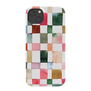 Ninola Design Watercolor checker Yuletide Snap Slim iPhone 15 Case - Society6
