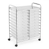 Tangkula 20-Drawers Rolling Storage Cart with Organizer Top - 4 of 4
