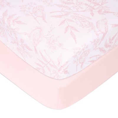 Image of aden + anais Essentials Cotton Poplin Sheets Flowers Bloom - 2pk