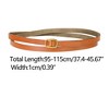 INSPIRE CHIC Women's Adjustable Skinny Leather Fashion Narrow Minimalism Waist Belt - 3 of 4
