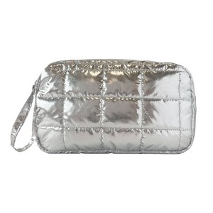 Quilted Pouch Silver - Bullseye's Playground™ - 1 of 4