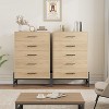 46.6" Tall 6-Drawer Dresser - Freestanding Wood Storage for Bedroom & Living Room - 3 of 4