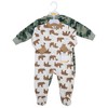 Hudson Baby Infant Boys Fleece Sleep and Play, Brown Bear Camo - 2 of 4