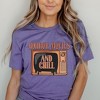 Simply Sage Market Women's Horror Movies And Chill TV Short Sleeve Graphic Tee - 2 of 4