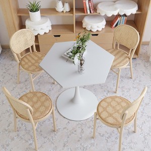 Kumasinova 31.5" Modern Coffee Table,Small Coffee Table with MDF Tabletop,Metal Base,Side Table for Dining Room,Kitchen,Living Room - 1 of 4