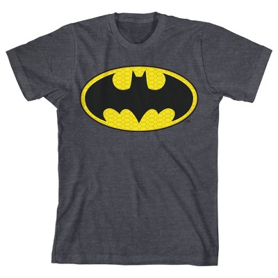 Batman Logo Boy's Charcoal Heather T-shirt-small : Target