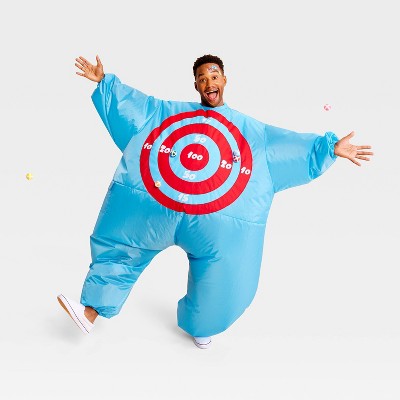 Adult Target Board Halloween Costume Inflatable Jumpsuit - Hyde and EEK! Boutique™ Blue One Size Fits Most