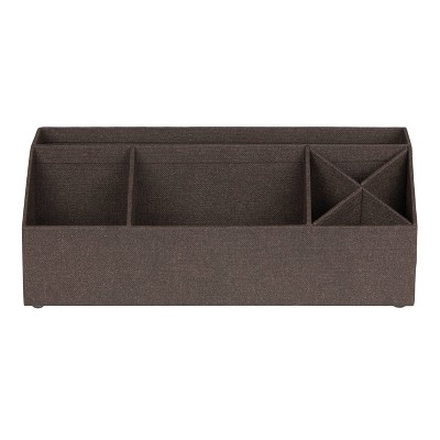 Elisa Canvas Desk Organizer Dark Brown - Bigso Box of Sweden