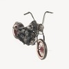 1967 Chopper Motorcycle Model – Handmade Iron Collectible – Black Decor Piece Old Modern Handicrafts - 2 of 4