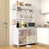 AENKYO 73" Tall Kitchen Storage Cabinet with 6 Adjustable Shelves, Easy to Assemble, Flip Door & Pegboard Storage Organizer for Kitchen - 2 of 4