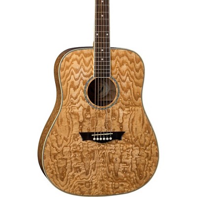 Dean AXS Dreadnought Quilt Acoustic Guitar Natural