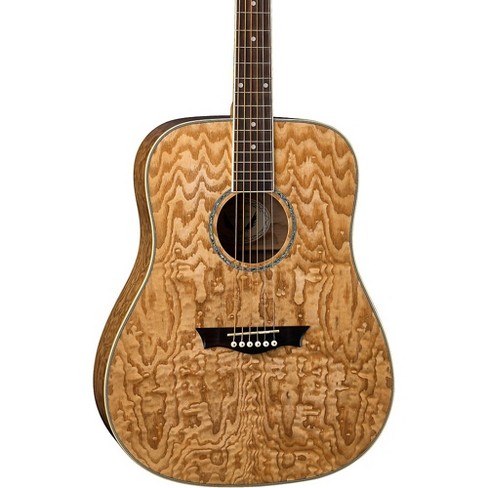 Dean AXS Dreadnought Quilt Acoustic Guitar Natural - image 1 of 4