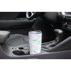 Elanze Designs 20 oz Stainless Steel On the Go Insulated Travel Tumbler With Push Top Lid, Sky Blue Marble Print White - 3 of 4