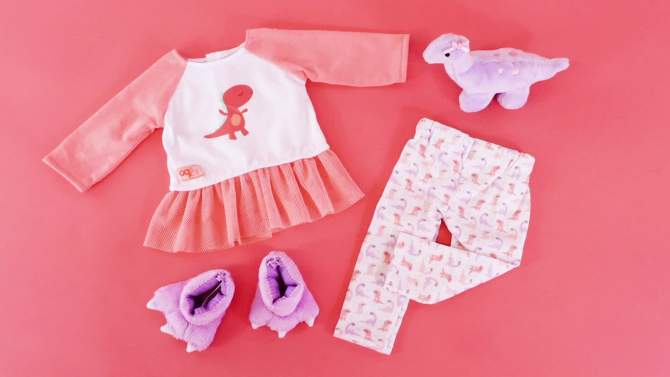 Our Generation Dinosaur Pajama Outfit for 18&#34; Dolls - Dream Bright, Sleep Tight, 2 of 9, play video