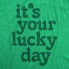 Mens Funny T Shirts Its Your Lucky Day St Patricks Day Graphic Tee For Men - Crazy Dog Men's T Shirt - 2 of 4