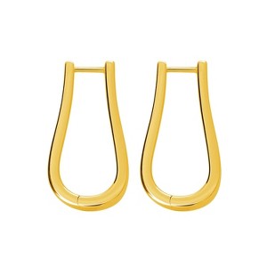 Lucy Quartermaine - Petal Hoops Large in Gold Vermeil - 1 of 4