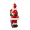 Kurt Adler 7-Inch Bellissimo Glass Santa With Gift Boxes Ornament - 4 of 4